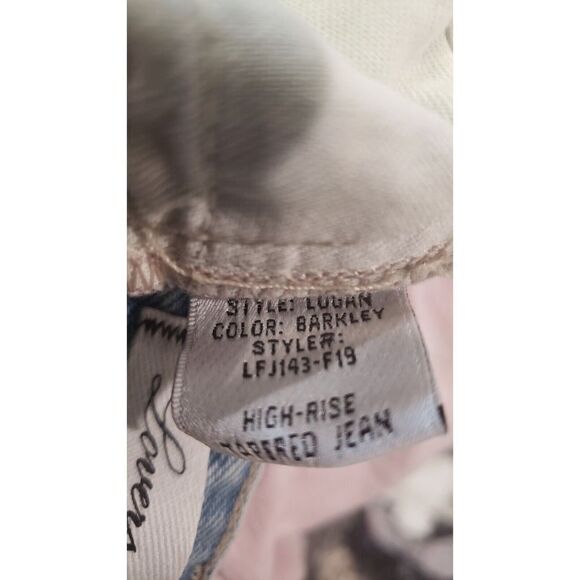 Lovers Friends Womens Jeans Size 23 Logan Barkley High Rise Distressed MSRP $188 - Picture 7 of 10